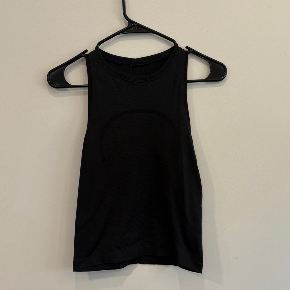 lululemon athletica Black Ribbed Tank Top